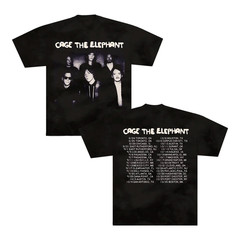 Cage The Elephant 2 Sides 2025 Tour T Shirt Black Unisex S-5XL 1J1047