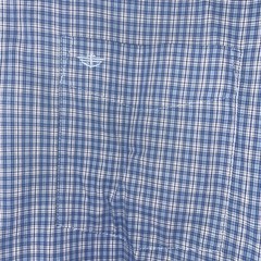 Dockers shirt Men’s Size Xl Button Down Business Casual Work Plaid Blue Men