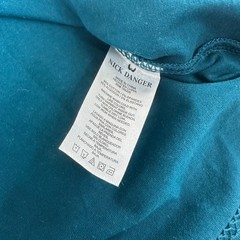 Mens T-Shirt Size Large Dark Teal V-Neck Soft Casual Cotton Stretch Short Sleeve