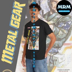 NEW Metal Gear NES Nintendo Box Art Design Black or White T-Shirt S-5XL Free S&H