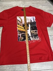 AKOO Red Graphic T-Shirt Peace Brotha Public Housing Patch Mens Size 4XL