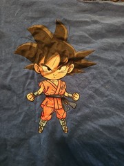 Dragon Ball Super Blue Chibi Adult T Shirt Size L Goku Piccolo Vegeta Shenron