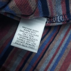 Roundtree & Yorke Mens Large Striped Pocket T Shirt Blue Pink Cotton Soft
