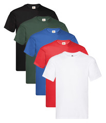 Fruit Of The Loom 61082 Men’s Original Crew Neck Tee 5 pack T-Shirts
