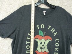 Men’s Rotten To The Core Bad Apple T-Shirt size XL color Gray