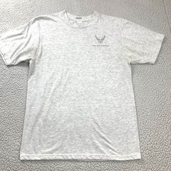 USAF Air Force PT T Shirt Mens Medium Gray Reflective Physical Training UNICOR