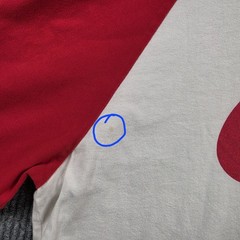 Nike Air Raglan T-Shirt Men’s XL White Red 3/4 Sleeve Baseball Graphic Tee Retro