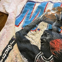 Vtg Chicago Bulls Shirt Mens Large White NBA Basketball Michael Jordan 90s