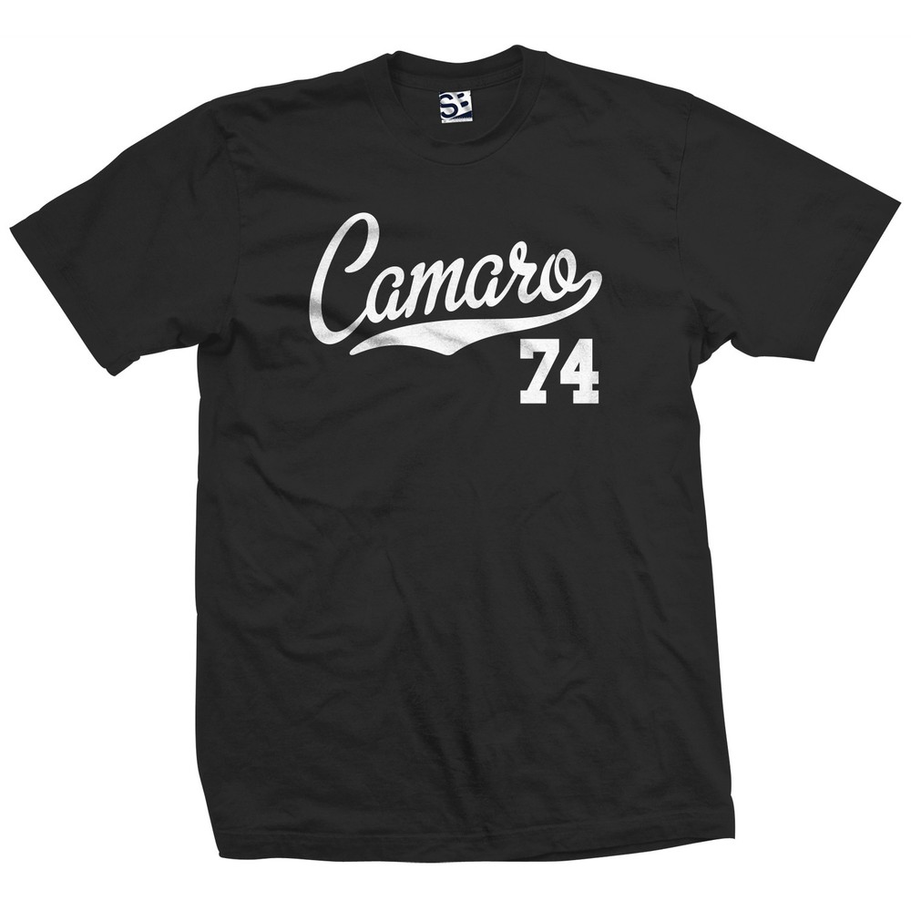 Camaro 74 Script T-Shirt | 1974 Z28 SS RS Muscle Sports Classic Car Jersey Tee