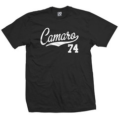 Camaro 74 Script T-Shirt | 1974 Z28 SS RS Muscle Sports Classic Car Jersey Tee
