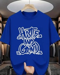 Men’s Novelty T Shirt Street Wear Urban Fashion Trend New Blue XL Short Sleeve