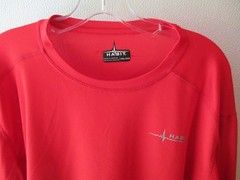 Mens HABIT Red Goji Berry 2XL Crew Neck Long Sleeve T Shirt Pullover Activewear