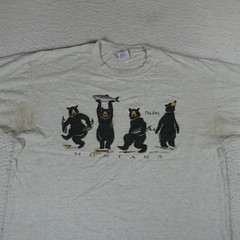 Vintage Montana T-Shirt Men Size XL Jerzees Combed Cotton Made in USA