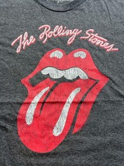 The Rolling Stones Classic Tongue Logo Gray T-Shirt Men’s Size L Rock Band Tee