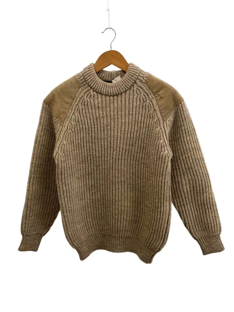 Other Brands WoolyBack Knit Sweater (Thick) M Wool BEG Solid Color