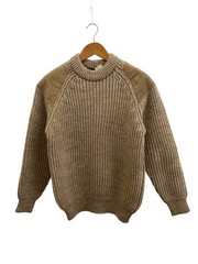 Other Brands WoolyBack Knit Sweater (Thick) M Wool BEG Solid Color