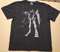Cospa GUNDAM Federation White Guy T-shirt BLACK Size Large