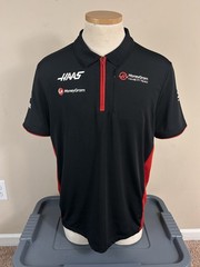 Haas Racing F1 Team Polo Shirt Moneygram Men’s Size EUR Large L