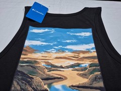 Columbia Men’s Outdoor Graphic Tank Top Black Sleeveless Sports SZ Medium