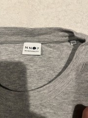 NN07 No Nationality Mens Long Sleeve Shirt Cliff Cotton Modal Gray Size Large