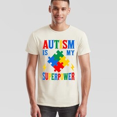 Autism Is My Superpower Autistic Unisex Tshirt Neurodiversity Awareness Gift Tee