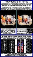 MUSTANG QUARTERHORSE RED SORREL CHESTNUT BAY DAPPLE GRAY HORSE T-SHIRT WS301