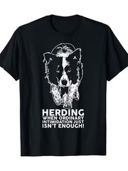 Border Collie Funny Herding Breed T Shirt T-Shirt -100% Cotton-220g