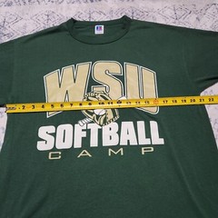 Vintage Single Stitch WSU Softball Camp Graphic Tshirt Size Large