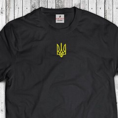 Ukrainian T-shirt, Embroidered Ukraine shirts Volodymyr Zelenskyy Golden Trident