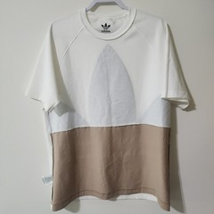 NWT Adidas Mens Originals Big Trefoil Out Color T-Shirt White/Team Royal Blue LG