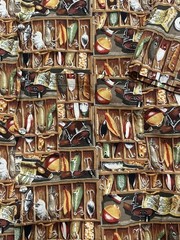Body Objects Shirt Mens 3XB Fishing Outdoor Nature Tackle Box Button Up Made USA