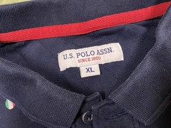 U.S. POLO ASSN. USPA Printed Country Flags, Cotton Blend Slim Fit Mens Polo XL