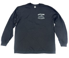 OUTLAW CYCLE PRODUCTS FXR LOGO BLACK LONG-SLEEVE T-SHIRT BIKER MOTORCYCLE