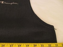 Men’s Champion Black Sleeveless Shirt Size XL (Has Bleach Spots)