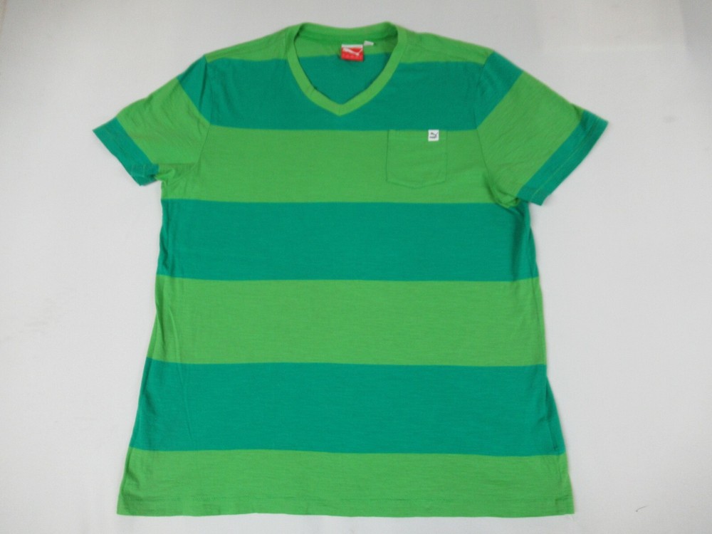 PUMA – SPORTS LIFESTYLE TWO-TONE GREEN LARGE POCKET T-SHIRT F1126
