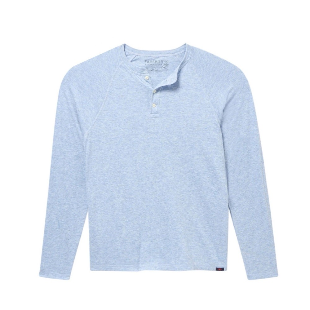 Faherty Men’s Newport Cloud Henley L/S T-Shirt Retail: $98 (NWT)