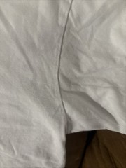 RHUDE World Championship Ivory Cotton Graphic Short Sleeve. Marks Under Arms
