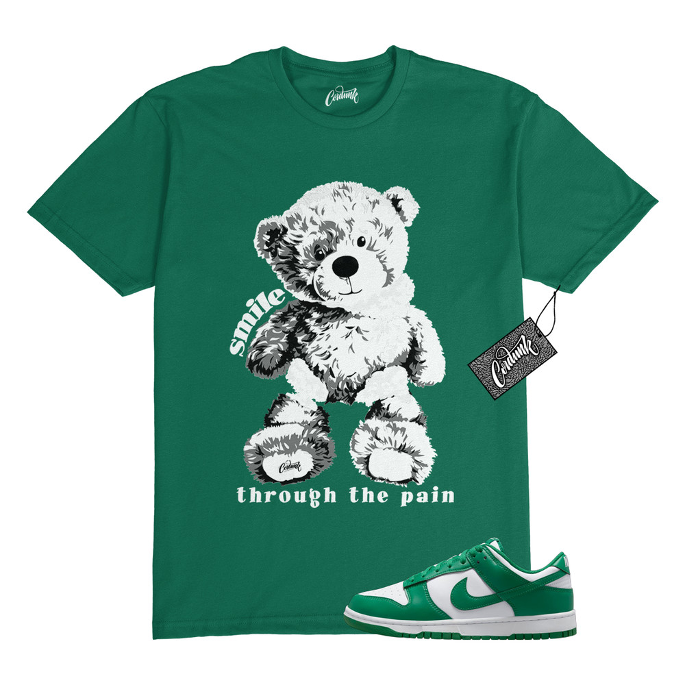 Dunk Malachite Green White Low T Shirt Match SMILE