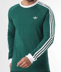 NEW MENS ADIDAS ORIGINALS CALIFORNIA TREFOIL LONG SLEEVE SHIRT~SIZE LARGE KE3543