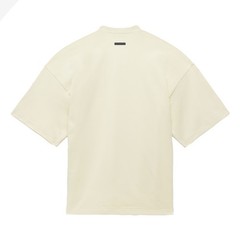 adidas Fear Of God Athletics V Neck Short Sleeve T-Shirt Mens Off White Casual T