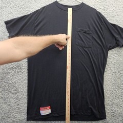 RIVERSIDE FR Work Shirt Tee XL Pocket Black Flame Resist Workwear
