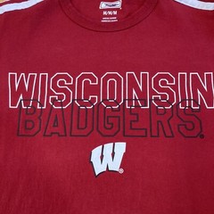 Wisconson Badgers Mens Shirt Size Medium Red Long Sleeve College Football