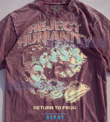 Reject Humanity Return To Frog Evolution Comfort Tee Meme Funny
