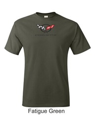 Vintage C5 Corvette Emblem Printed on Men’s Shirt. FREE SHIPPING !!!
