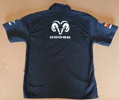 F1 Racing Polo Button Up Shirt Dodge Siemens Size Medium Pockets