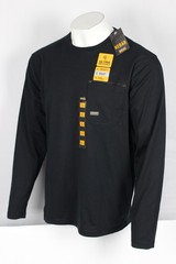 Ariat Men’s Rebar Workman Chrome Moto Eagle Long Sleeve T Shirt Black 10052056