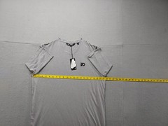 Travis Mathew Men T Shirt L Gray short Sleeve Crew Neck Pullover Stretch Casual