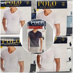 3 PK POLO RALPH LAUREN S – 2XL Cotton Logo Classic Fit V Neck T Shirts U PICK