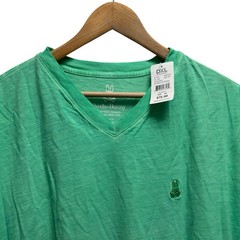 Psycho Bunny NEW Men’s Sz 1XL Green Basic V-Neck Embroidered Logo Cotton T-Shirt