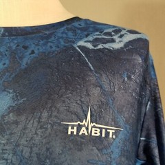 Habit shirt men’s small blue long sleeve UV outdoor Dri-Fit fishing flawed